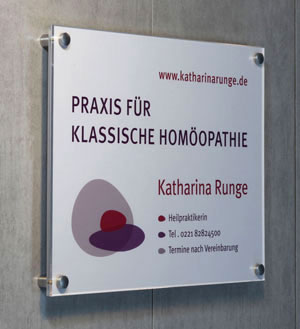 Praxisschild Heilpraktikerin